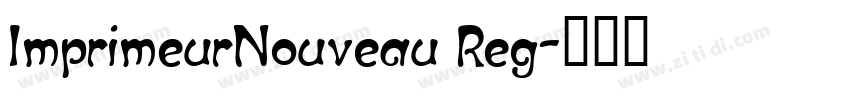 ImprimeurNouveau Reg字体转换